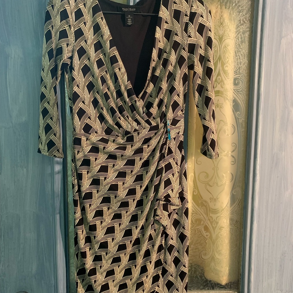 White House black market tulip wrap dress